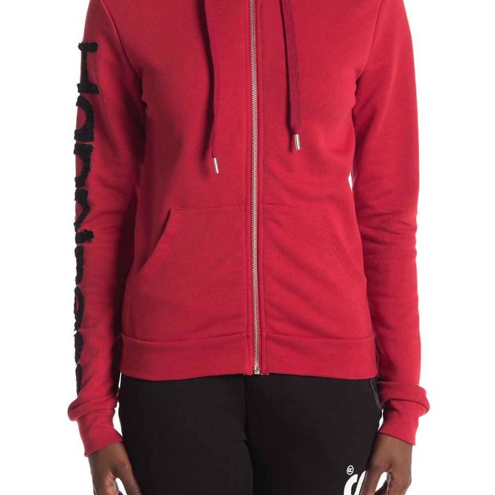 HAPPINESS Happy Zip Up Jacket- RUBY - Picture 3 of 11